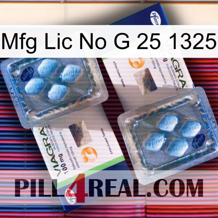 Mfg Lic No G 25 1325 viagra5